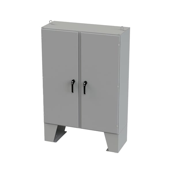 3 Point Latch with Padlock/Keylock Handle Electrical Enclosures, 60 in H, 18 in D, 48 in W